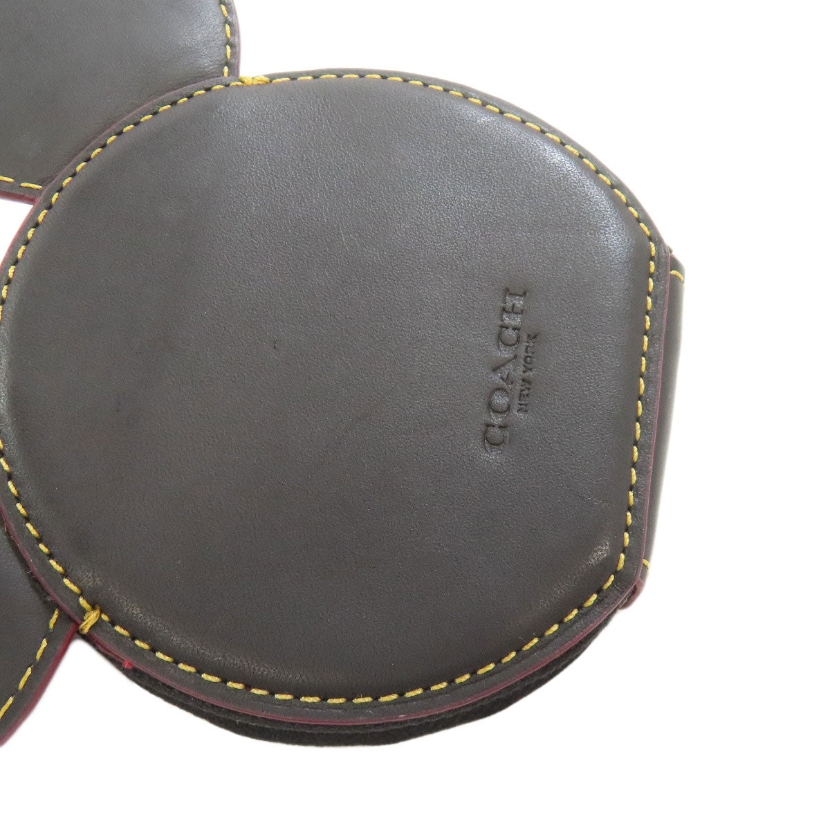 COACH F59071 ディズニーコラボ ミッキー coin purse Leather Ladies [Used]