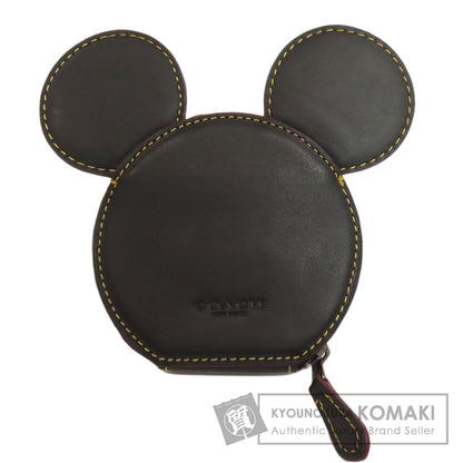 COACH F59071 ディズニーコラボ ミッキー coin purse Leather Ladies [Used]