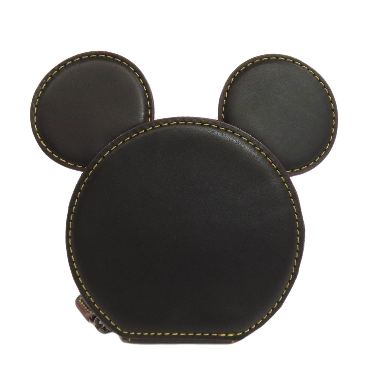 COACH F59071 ディズニーコラボ ミッキー coin purse Leather Ladies [Used]