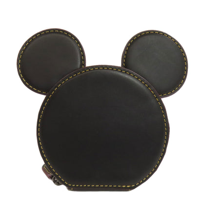 COACH F59071 ディズニーコラボ ミッキー coin purse Leather Ladies [Used]