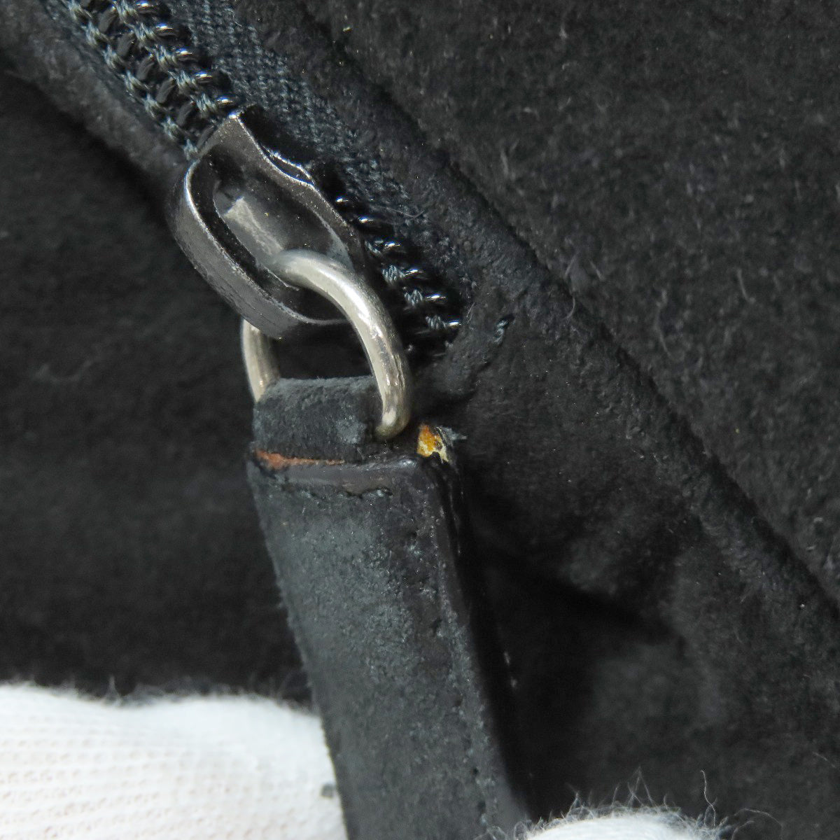 PRADA logo Shoulder Bag Suede Ladies [Used]