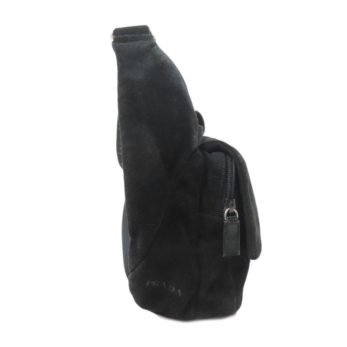 PRADA logo Shoulder Bag Suede Ladies [Used]