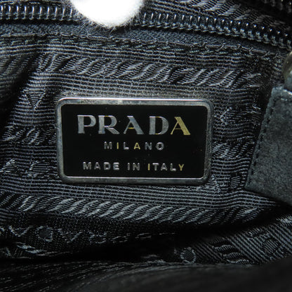 PRADA logo Shoulder Bag Suede Ladies [Used]