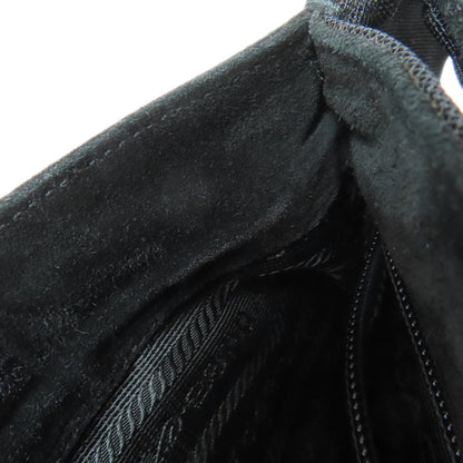PRADA logo Shoulder Bag Suede Ladies [Used]