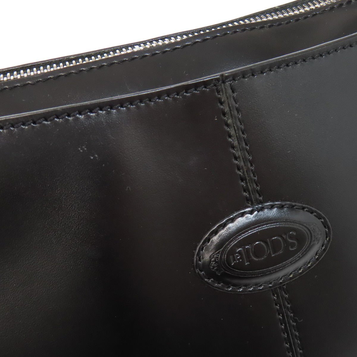 TODS logo Shoulder Bag Leather Ladies [Used]