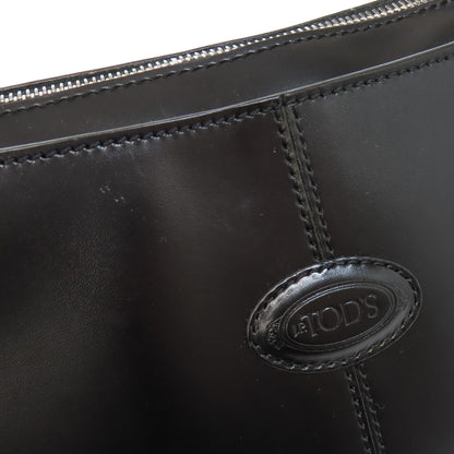 TODS logo Shoulder Bag Leather Ladies [Used]