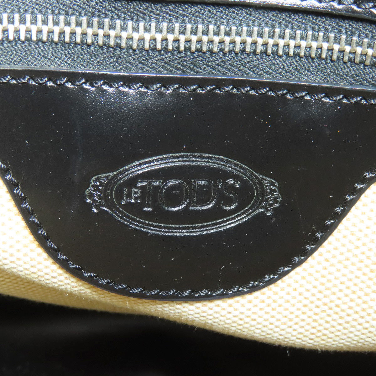 TODS logo Shoulder Bag Leather Ladies [Used]