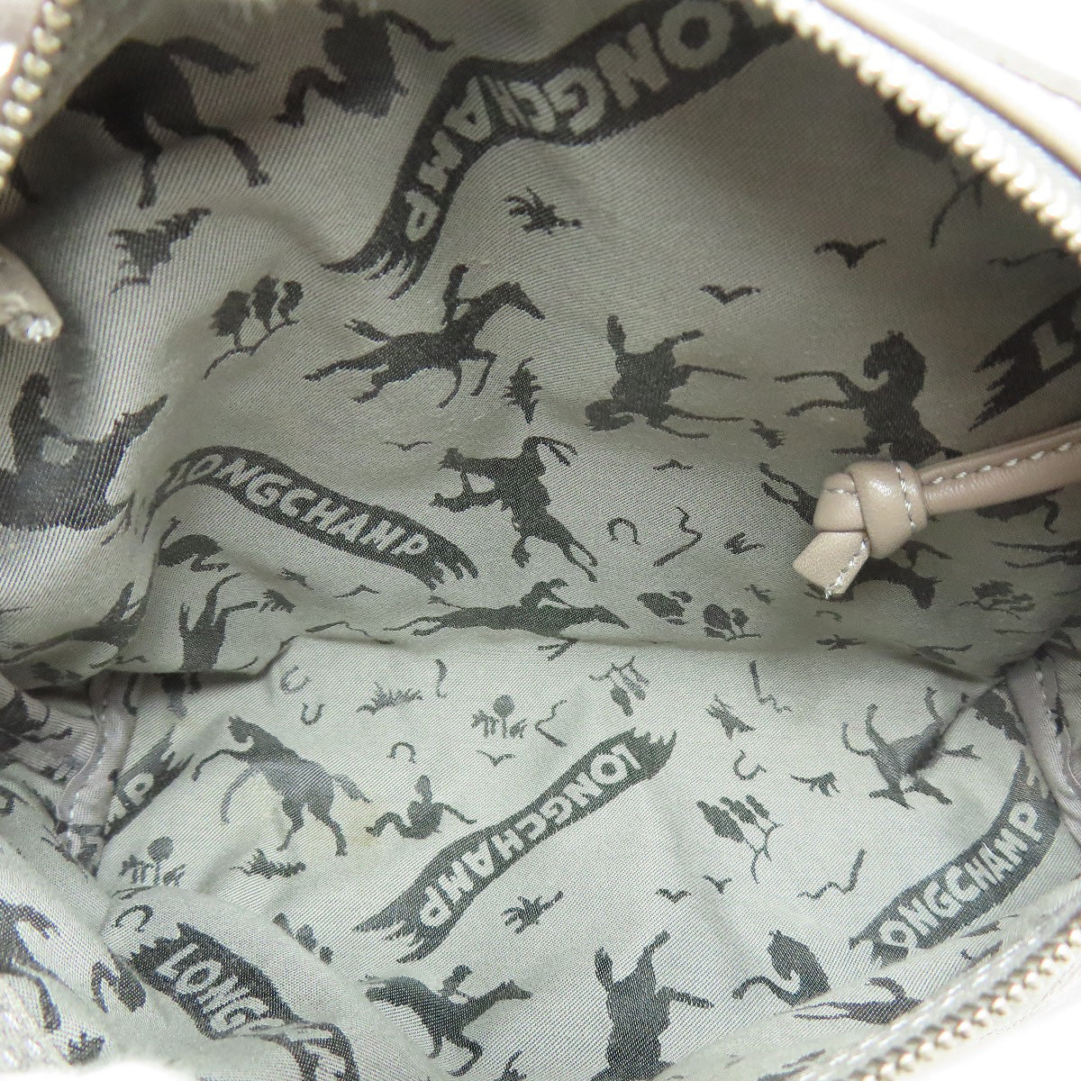 Longchamp logo Shoulder Bag Leather Ladies [Used]