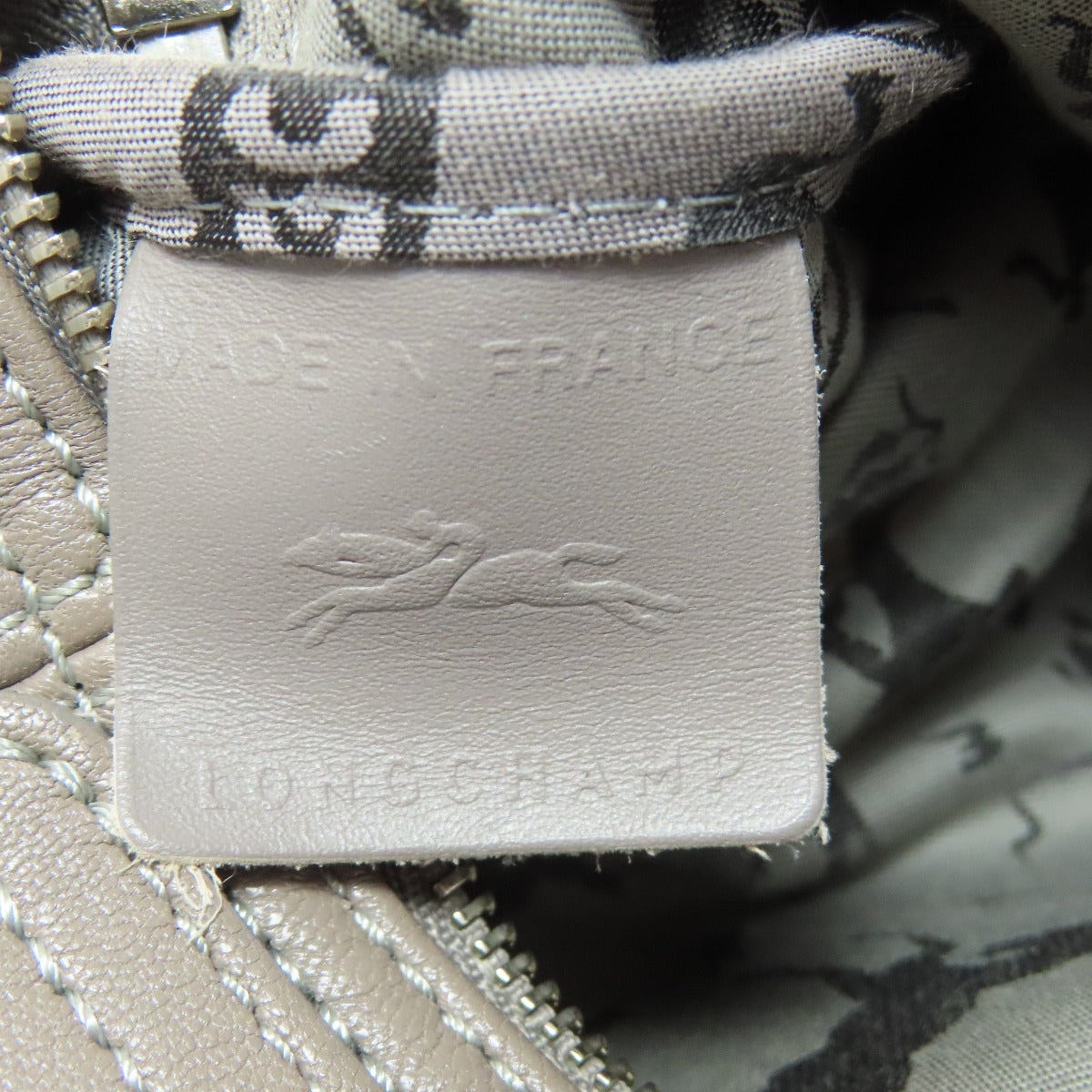 Longchamp logo Shoulder Bag Leather Ladies [Used]