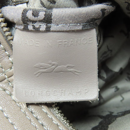 Longchamp logo Shoulder Bag Leather Ladies [Used]