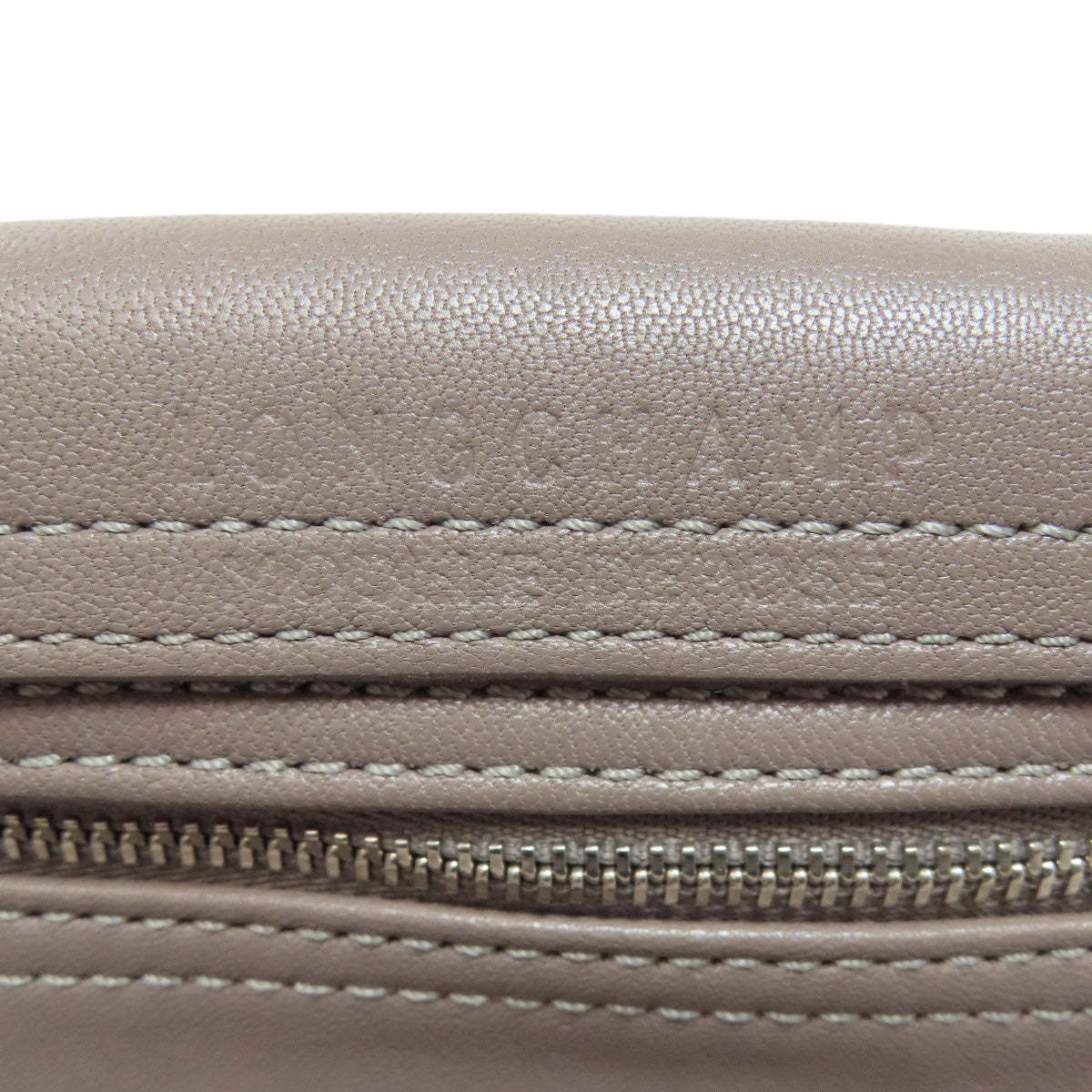 Longchamp logo Shoulder Bag Leather Ladies [Used]