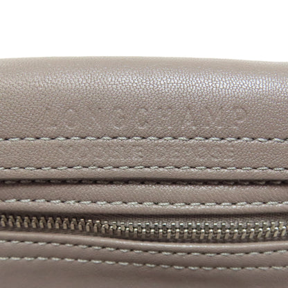 Longchamp logo Shoulder Bag Leather Ladies [Used]