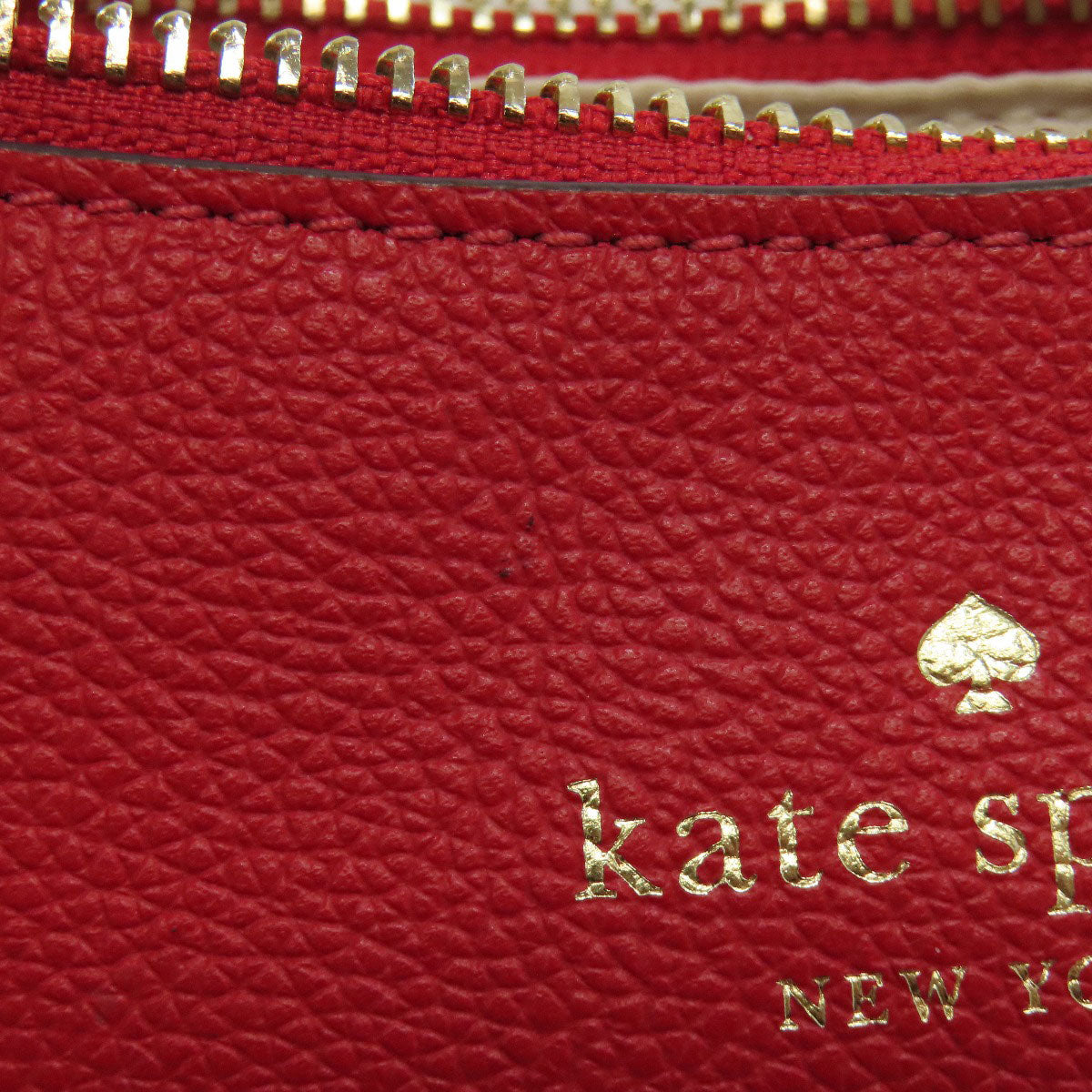 kate spade logo Shoulder Bag Leather Ladies [Used]