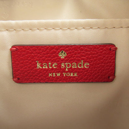 kate spade logo Shoulder Bag Leather Ladies [Used]