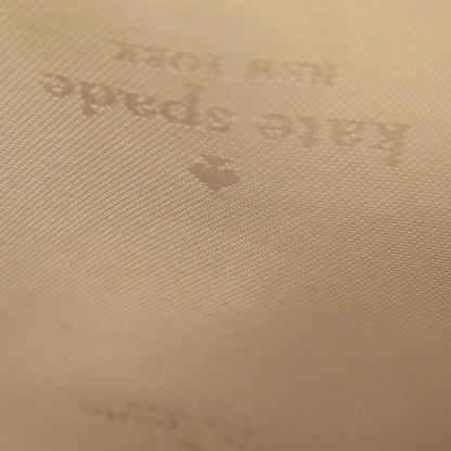 kate spade logo Shoulder Bag Leather Ladies [Used]