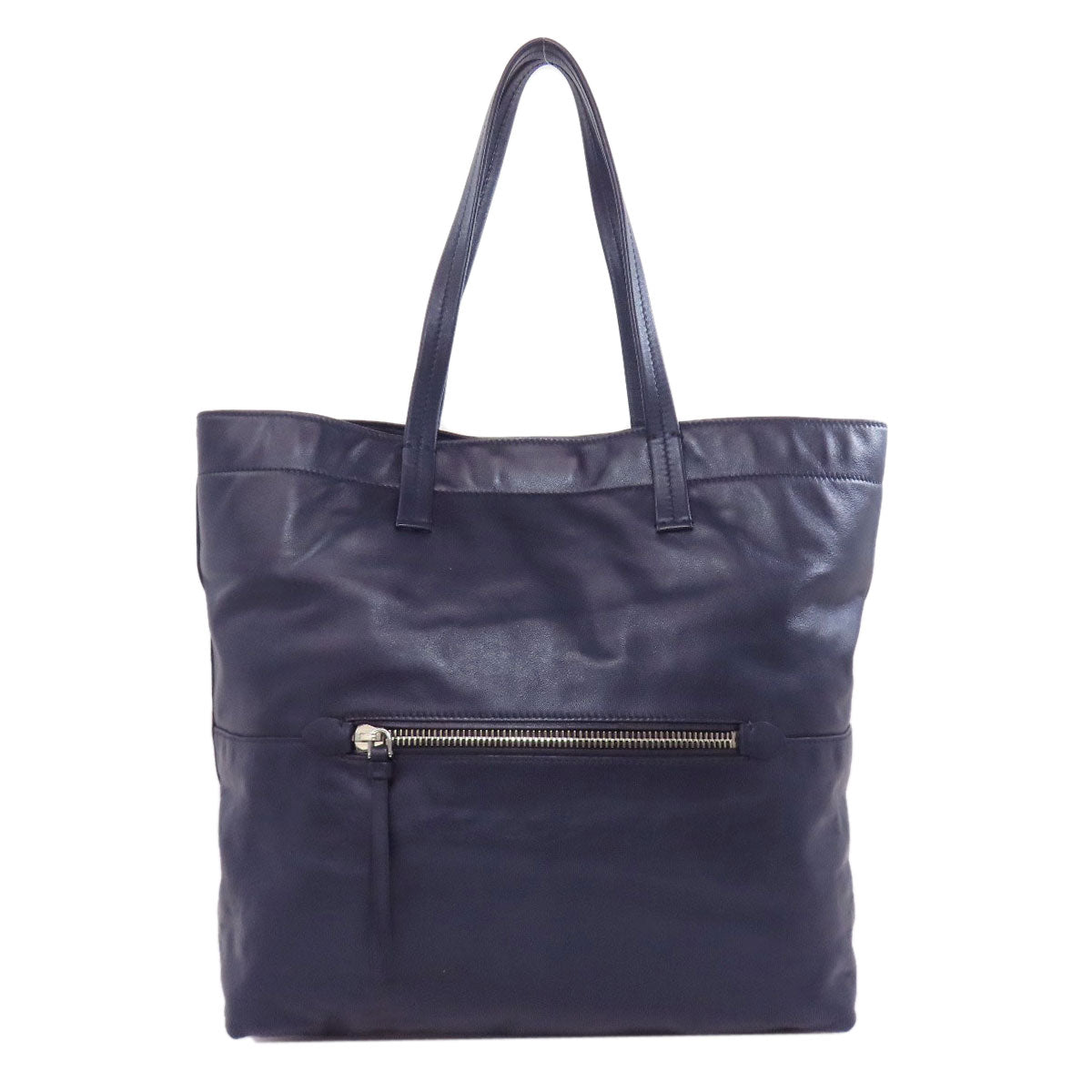 MIUMIU logo Tote Bag Leather Ladies [Used]