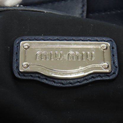 MIUMIU logo Tote Bag Leather Ladies [Used]
