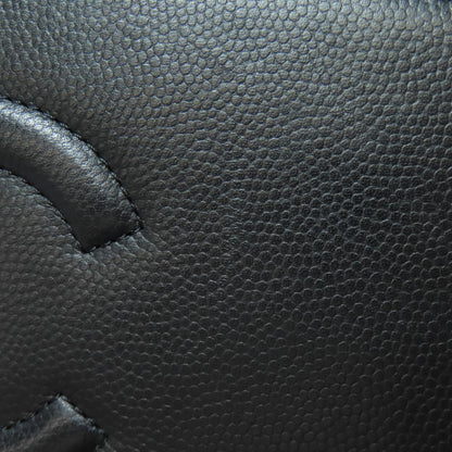 CHANEL COCO Mark SilverHardware Long wallet (with coin pocket) Calf Ladies [Used]