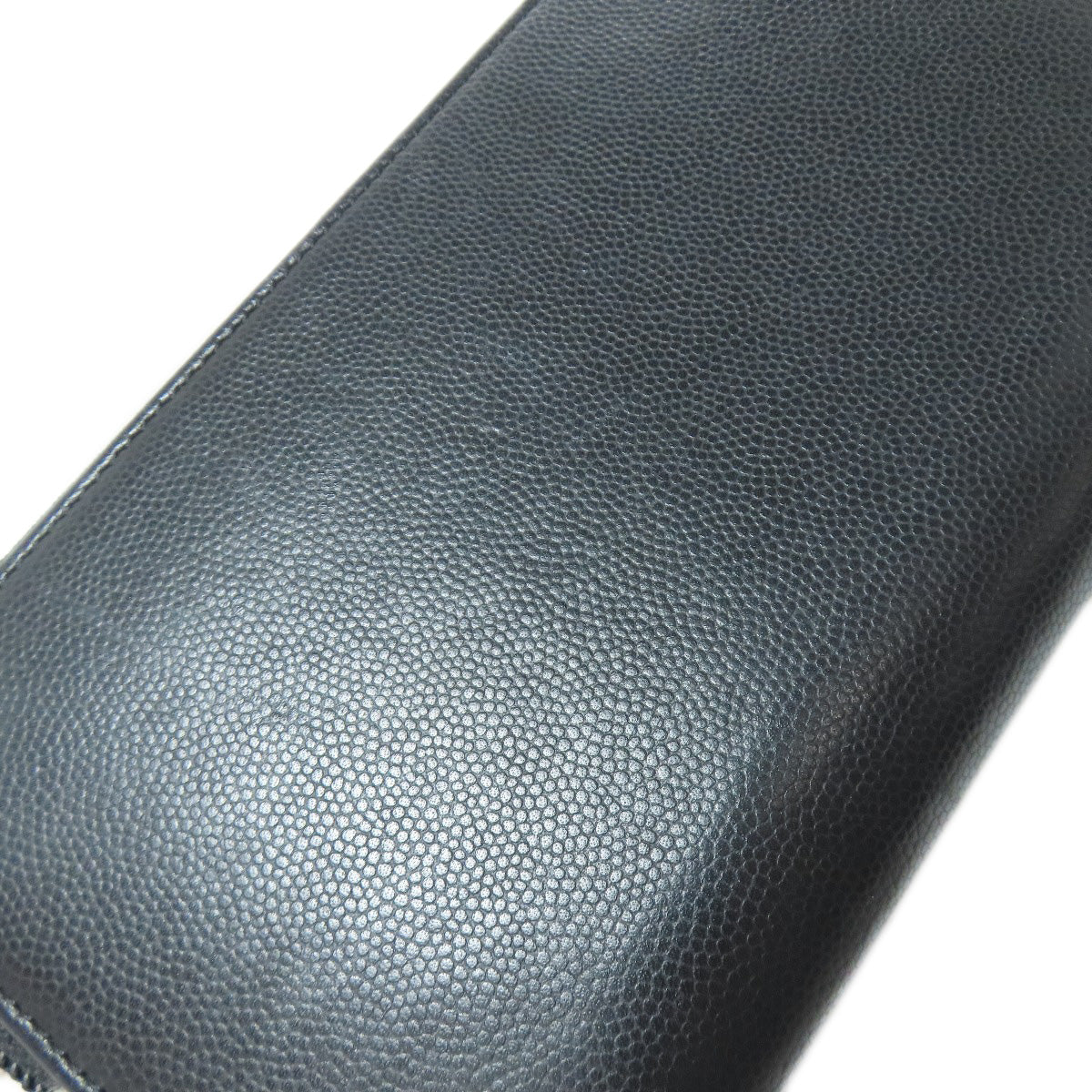 CHANEL COCO Mark SilverHardware Long wallet (with coin pocket) Calf Ladies [Used]