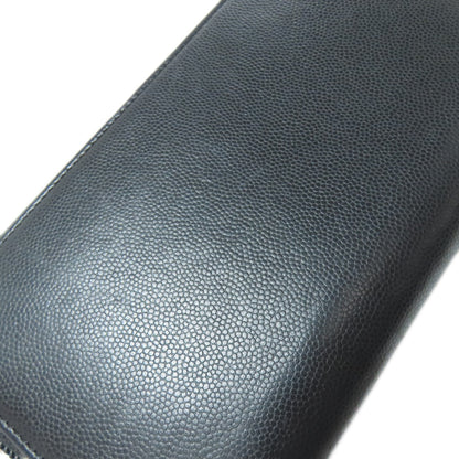 CHANEL COCO Mark SilverHardware Long wallet (with coin pocket) Calf Ladies [Used]