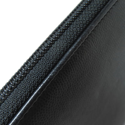 CHANEL COCO Mark SilverHardware Long wallet (with coin pocket) Calf Ladies [Used]