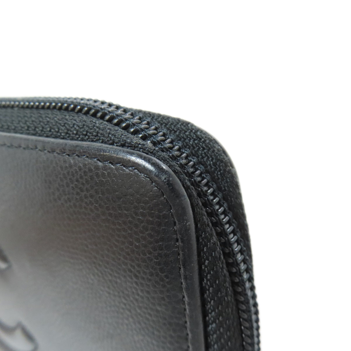 CHANEL COCO Mark SilverHardware Long wallet (with coin pocket) Calf Ladies [Used]