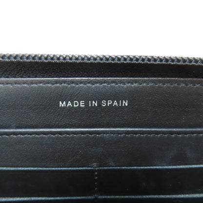 CHANEL COCO Mark SilverHardware Long wallet (with coin pocket) Calf Ladies [Used]