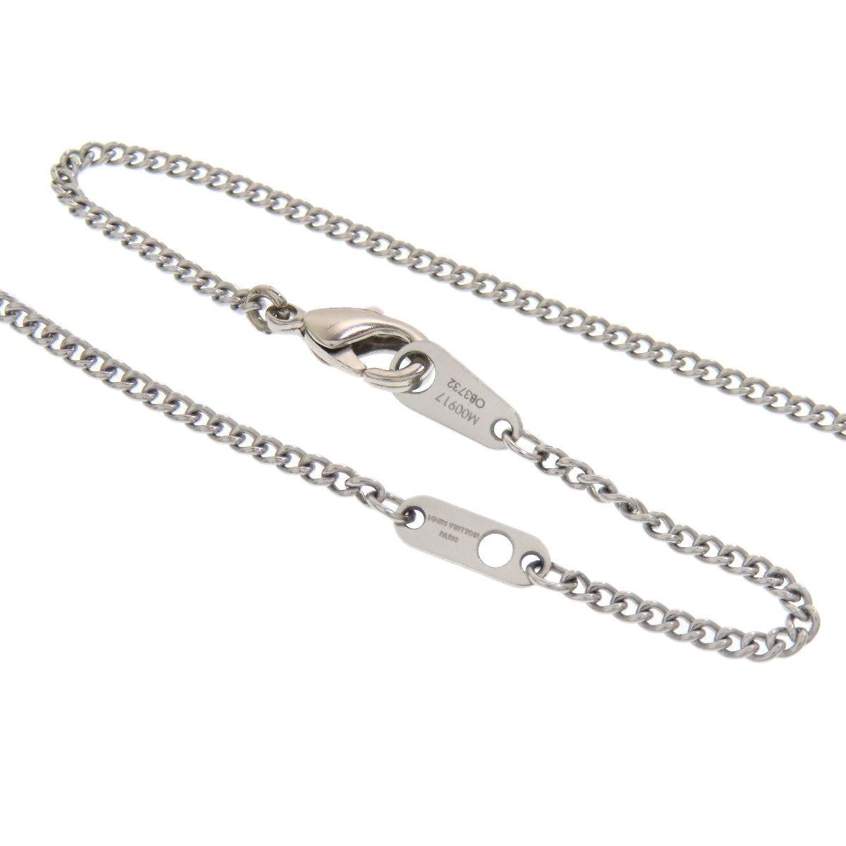 LOUIS VUITTON M00917 Monogram Pendant・LV Instinct Enamel Necklace Metal Ladies [Used]