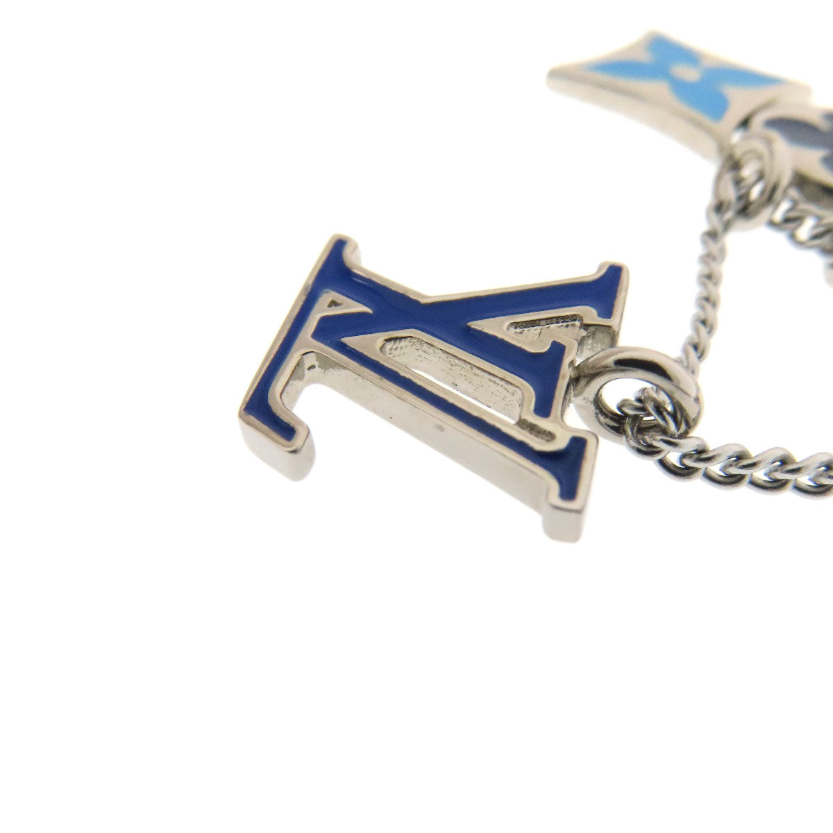 LOUIS VUITTON M00917 Monogram Pendant・LV Instinct Enamel Necklace Metal Ladies [Used]