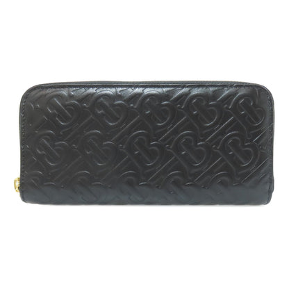 BURBERRY logo Long wallet (with coin pocket) Leather Ladies [Used]
