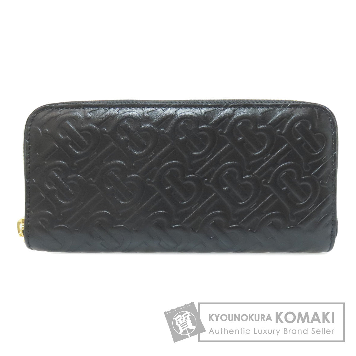 BURBERRY logo Long wallet (with coin pocket) Leather Ladies [Used]