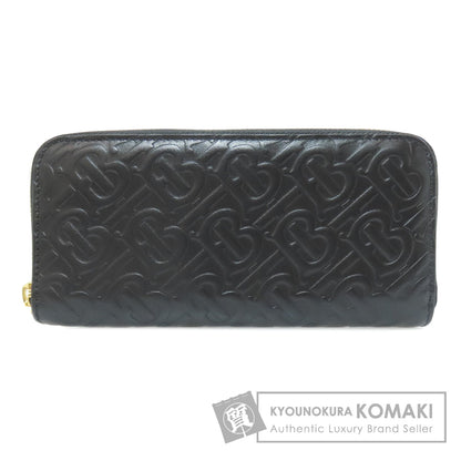 BURBERRY logo Long wallet (with coin pocket) Leather Ladies [Used]