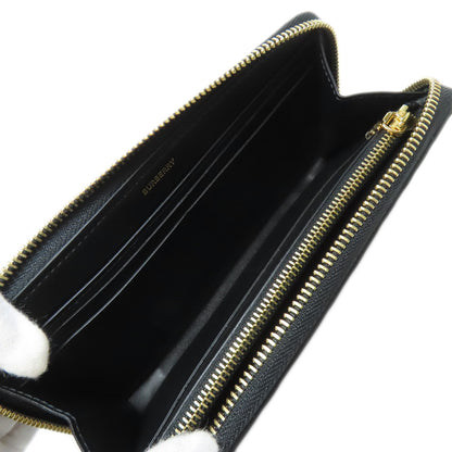 BURBERRY logo Long wallet (with coin pocket) Leather Ladies [Used]