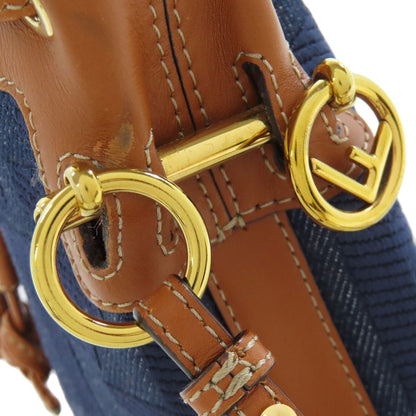フェンディ モン トレゾール ミニ 巾着ショルダー ショルダーバッグ デニム レディース 【中古】【FENDI】