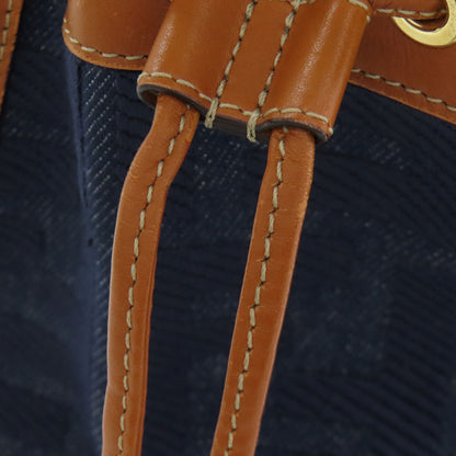 フェンディ モン トレゾール ミニ 巾着ショルダー ショルダーバッグ デニム レディース 【中古】【FENDI】