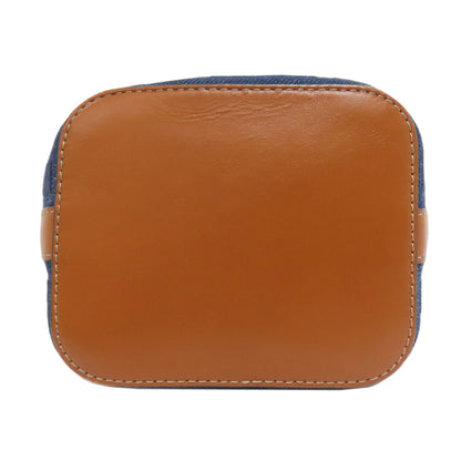フェンディ モン トレゾール ミニ 巾着ショルダー ショルダーバッグ デニム レディース 【中古】【FENDI】