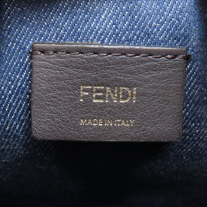 フェンディ モン トレゾール ミニ 巾着ショルダー ショルダーバッグ デニム レディース 【中古】【FENDI】