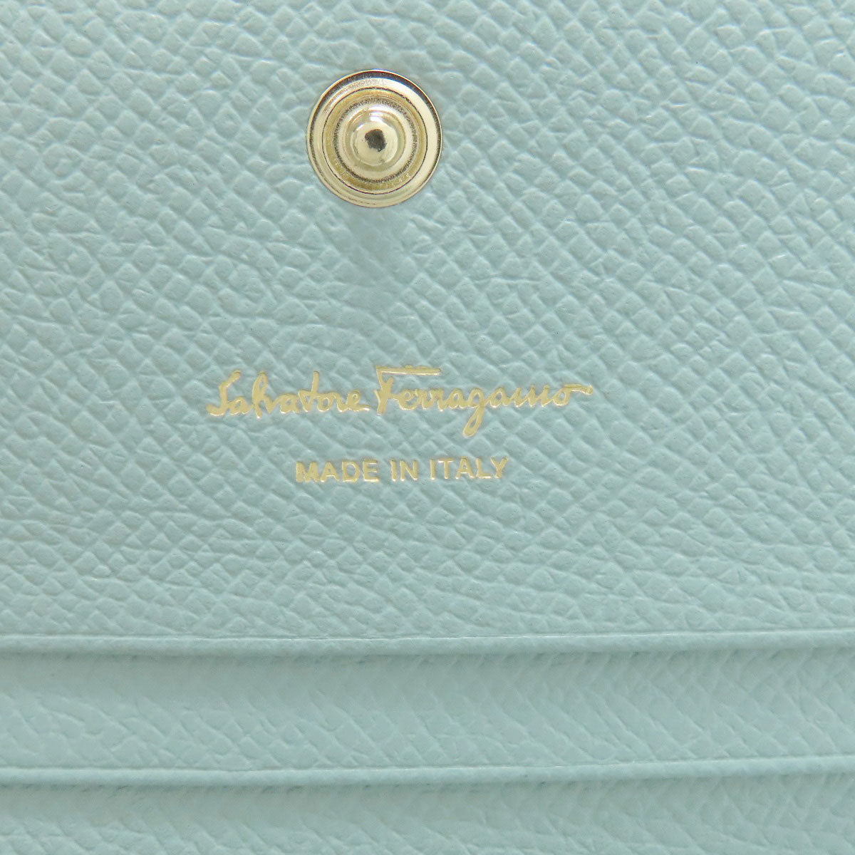 Salvatore Ferragamo Vara ribbon Bifold Wallet with Coin Pocket Leather Ladies [Used]