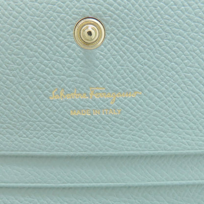 Salvatore Ferragamo Vara ribbon Bifold Wallet with Coin Pocket Leather Ladies [Used]