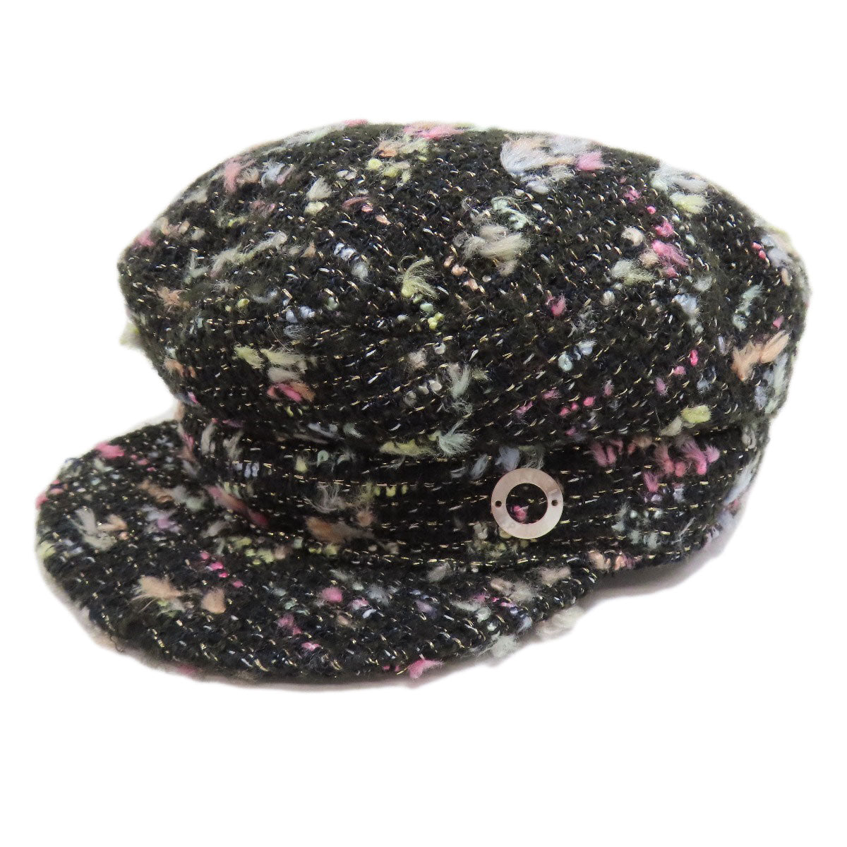 CHANEL Casquette hat Tweed Ladies [Used]