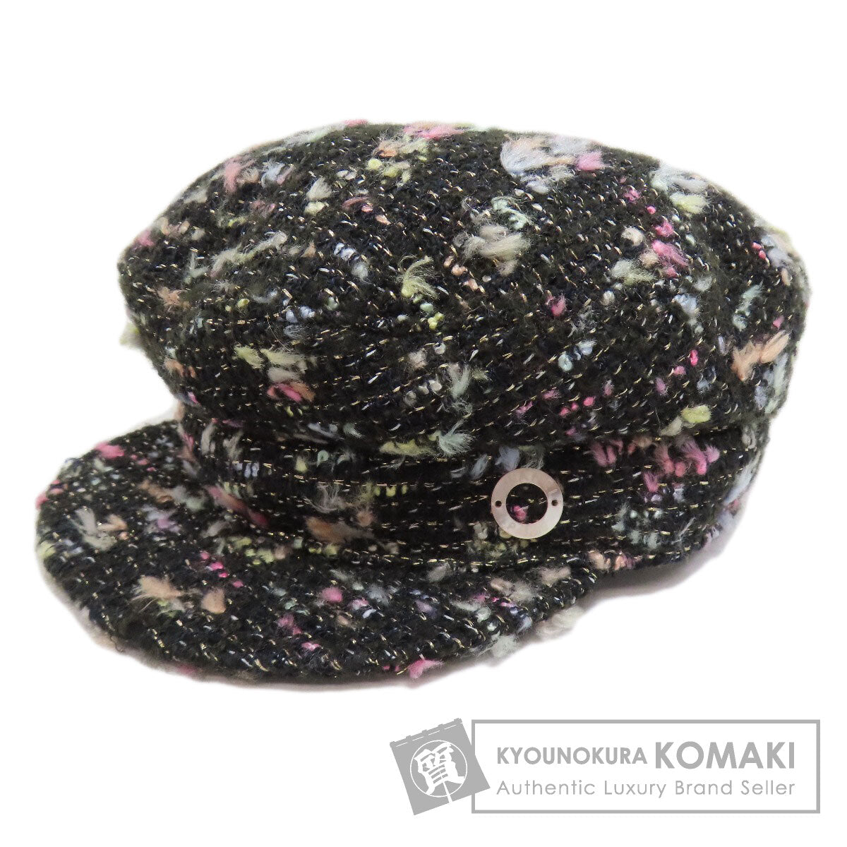CHANEL Casquette hat Tweed Ladies [Used]
