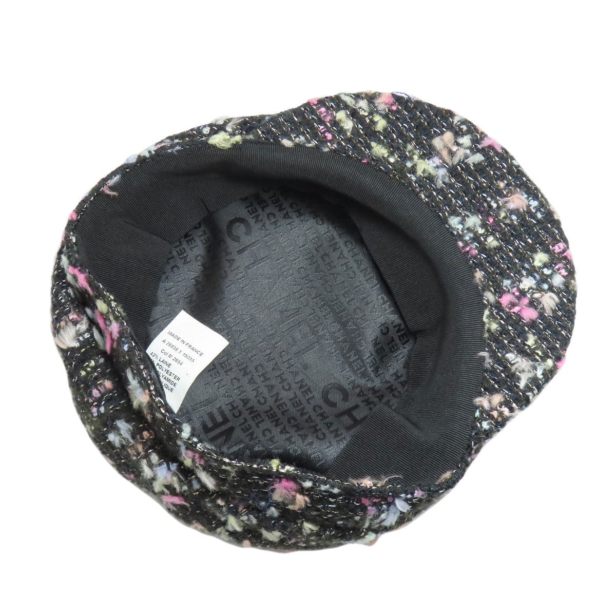 CHANEL Casquette hat Tweed Ladies [Used]