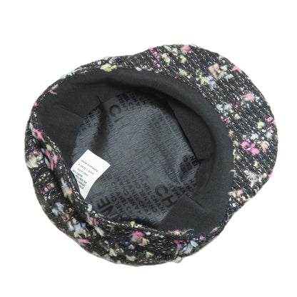 CHANEL Casquette hat Tweed Ladies [Used]