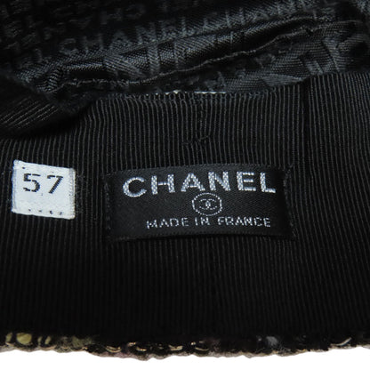 CHANEL Casquette hat Tweed Ladies [Used]