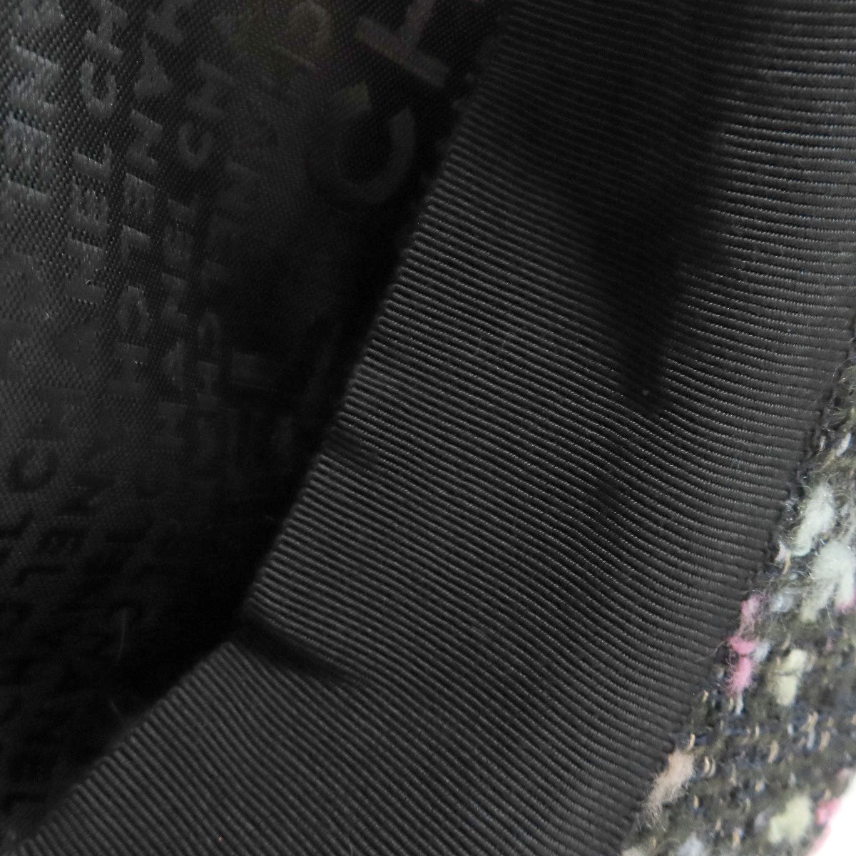 CHANEL Casquette hat Tweed Ladies [Used]