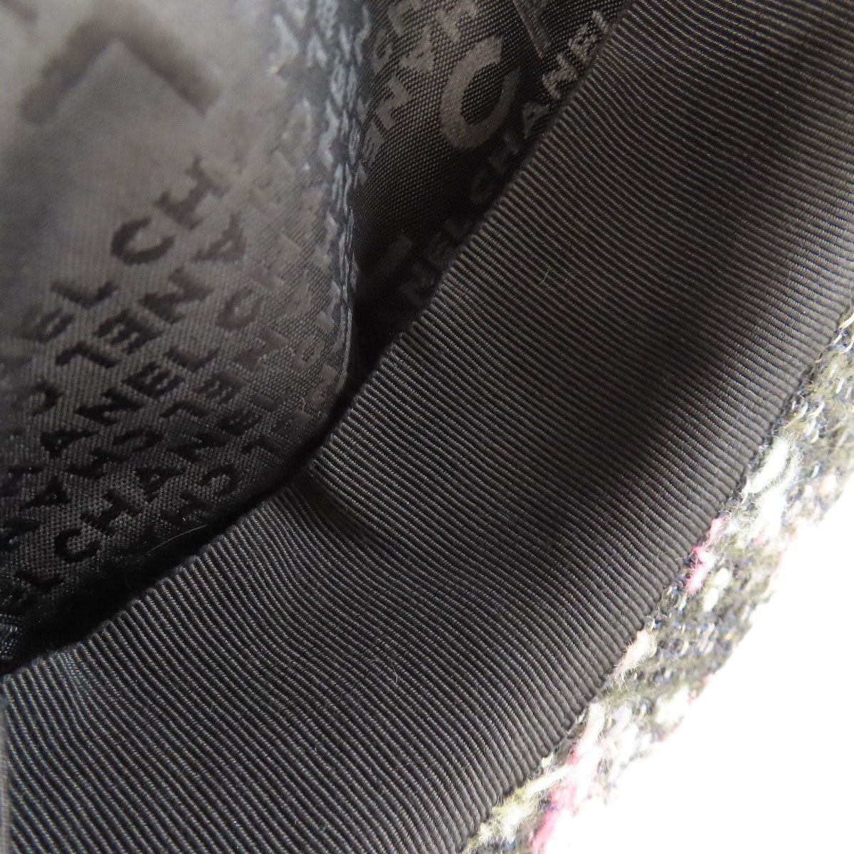 CHANEL Casquette hat Tweed Ladies [Used]