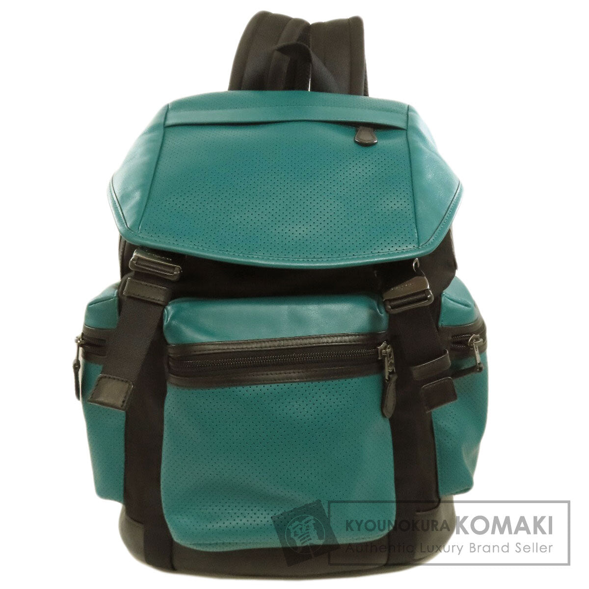 COACH F57477 Perforated Punching Backpack Â· Daypack Leather Ladies [Used]