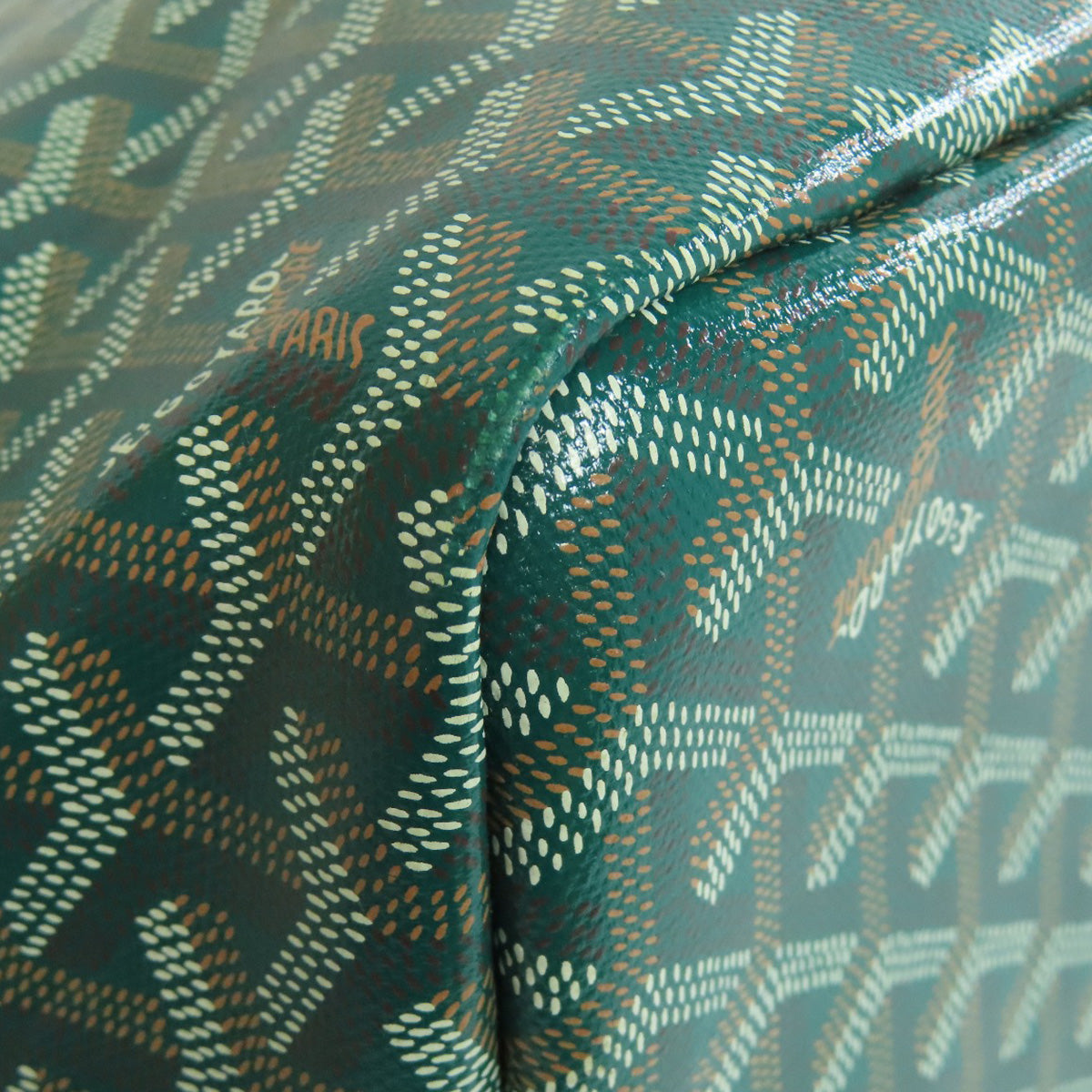 GOYARD Cyan Green Tote Bag Coating canvas Ladies [Used]