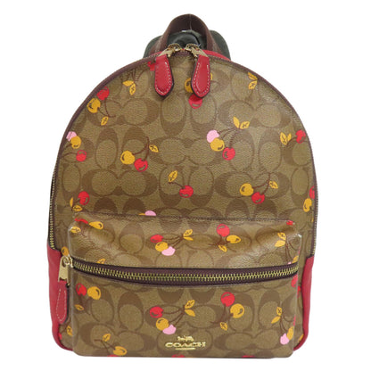 COACH F31372 Cherry Signature Backpack Â· Daypack PVC Ladies [Used]
