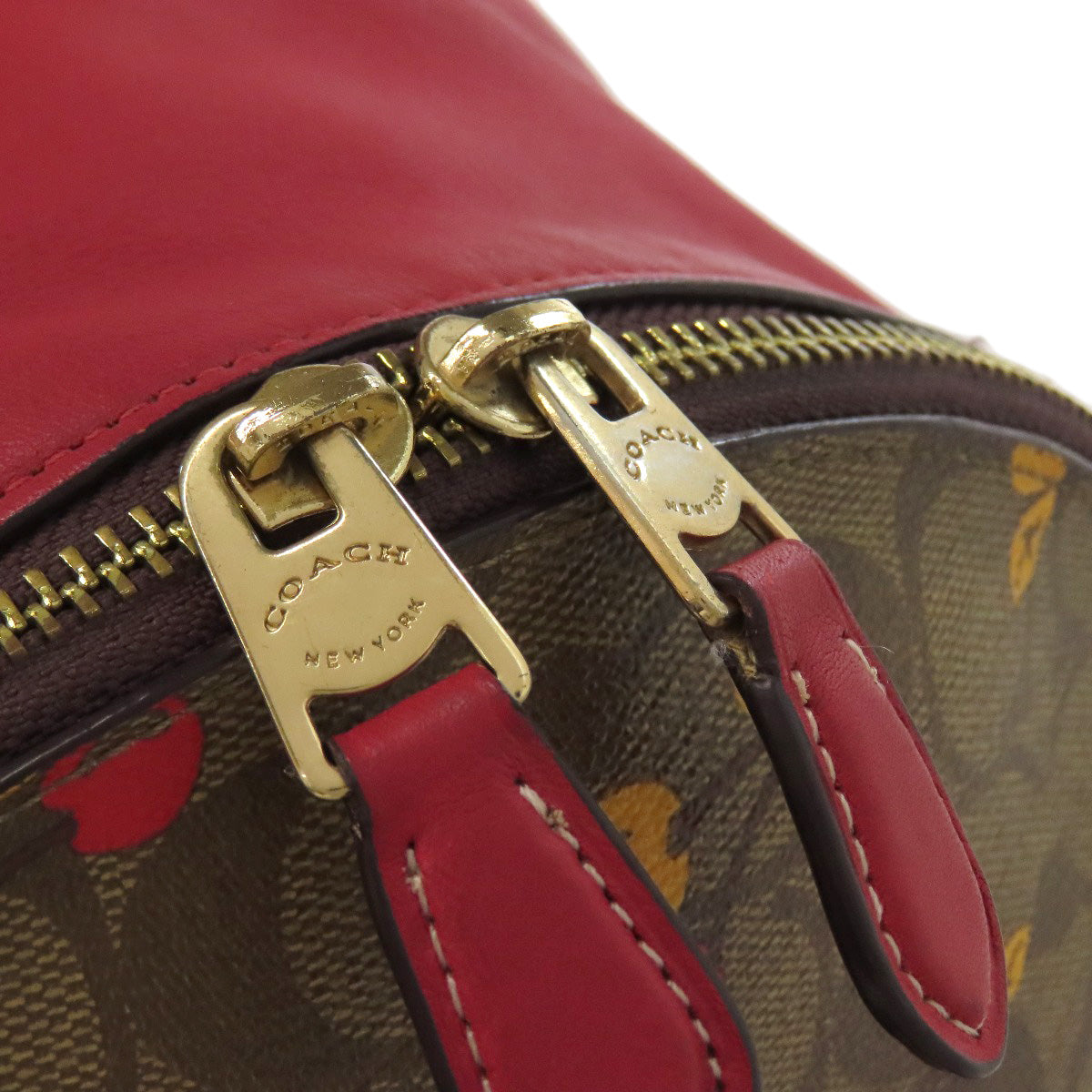 COACH F31372 Cherry Signature Backpack Â· Daypack PVC Ladies [Used]